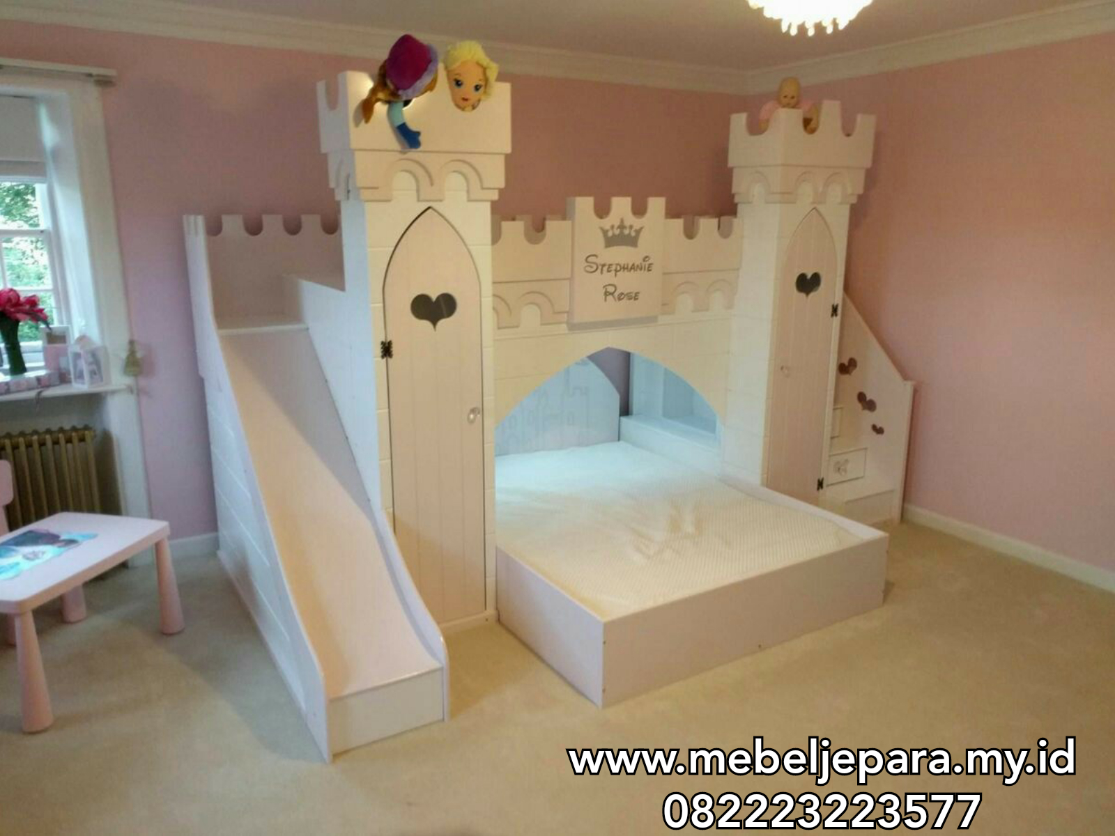 Tempat Tidur Perosotan Anak Karakter Istana